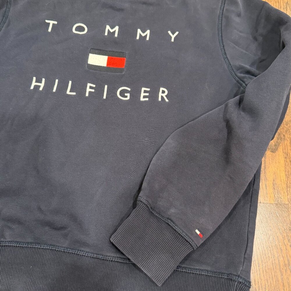 Tommy Hilfiger Blue Pullover Crew Sweatshirt - Women’s Size Small - Picture 4 of 10